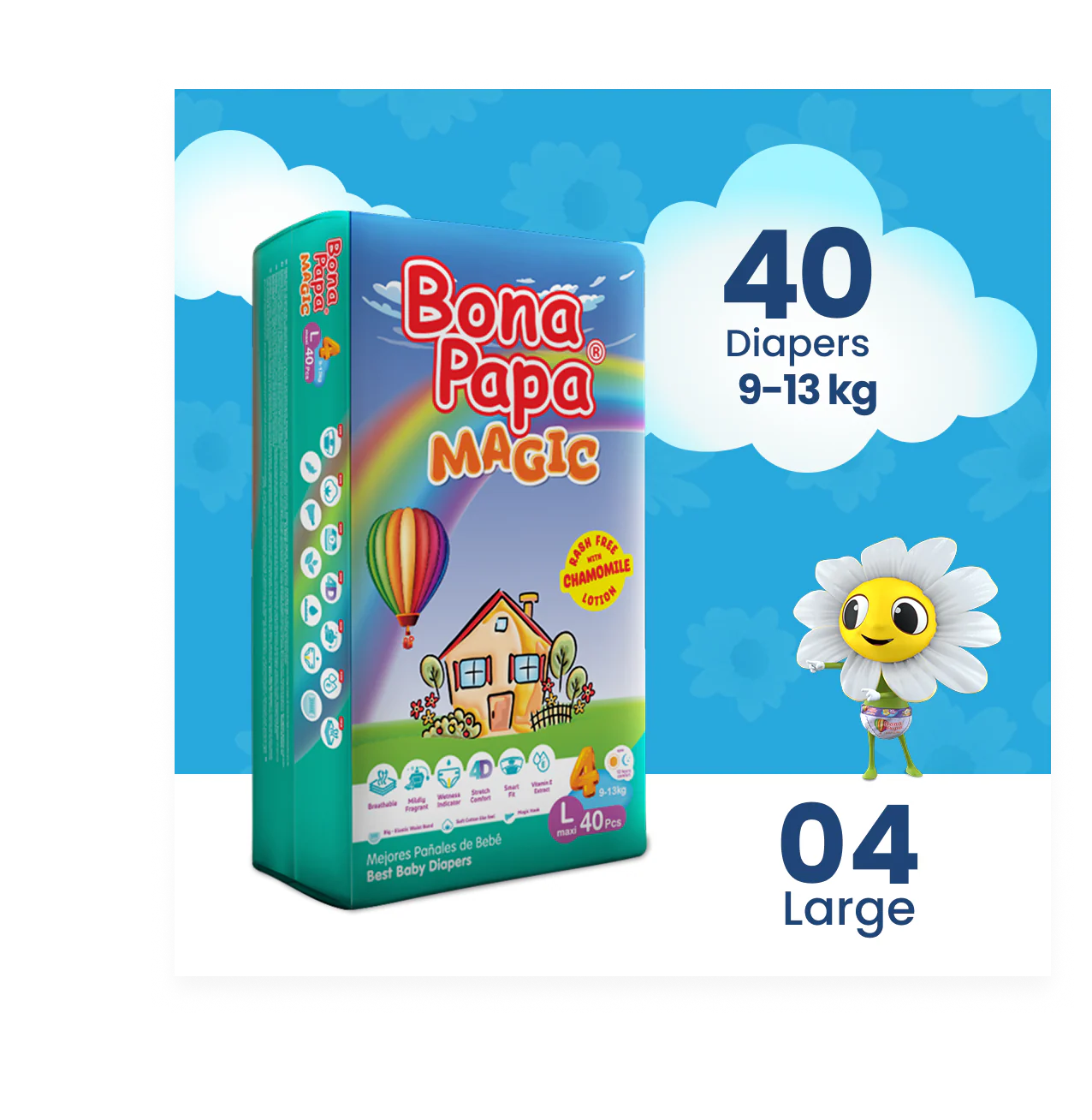 Bona Papa Magic Diapers - L-4