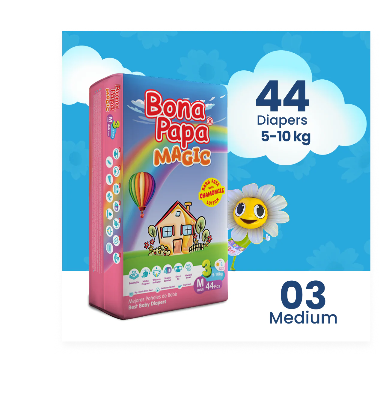Bona Papa Magic Diapers - M-3