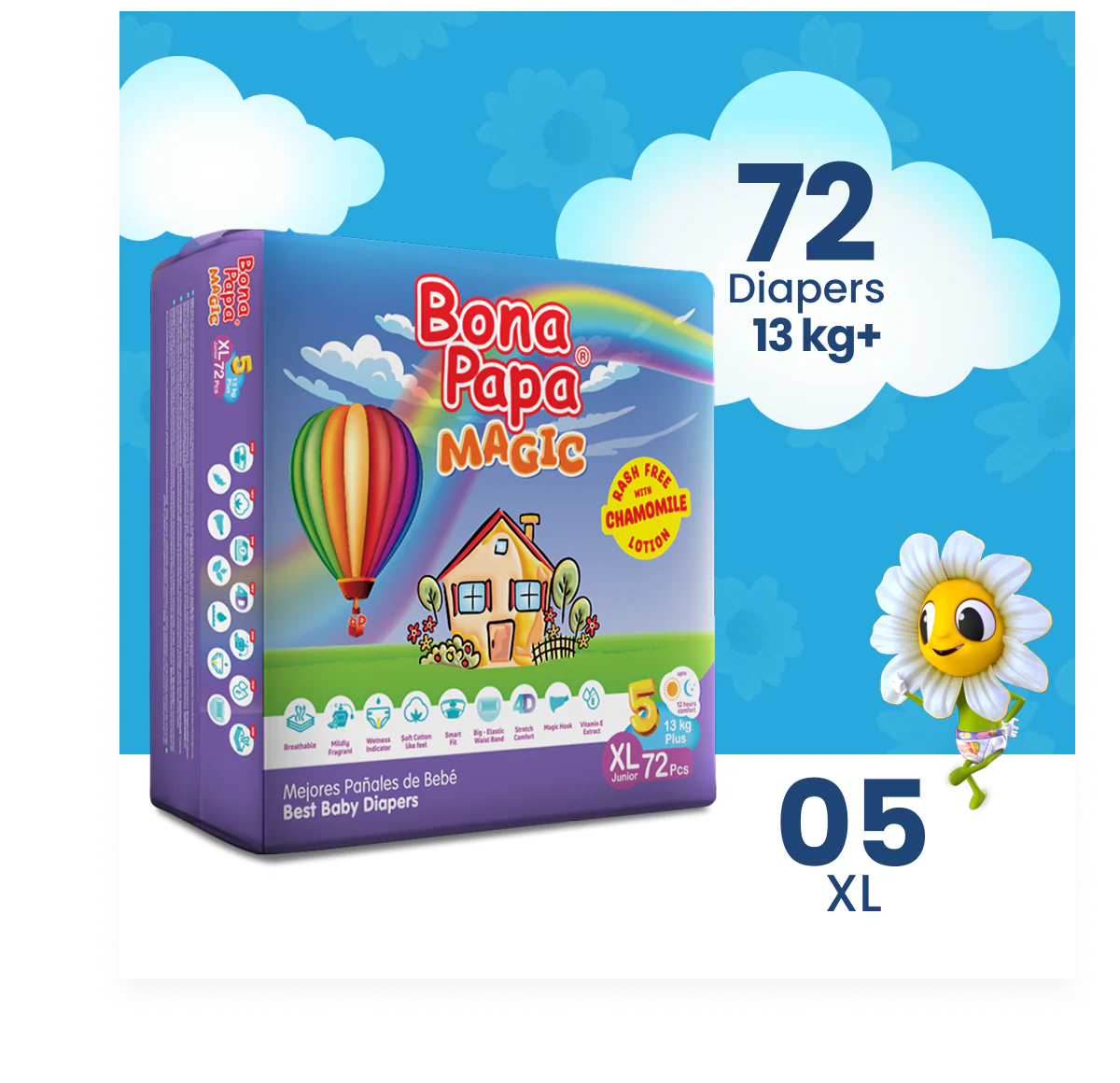 Bona Papa Magic Diapers - XL-5