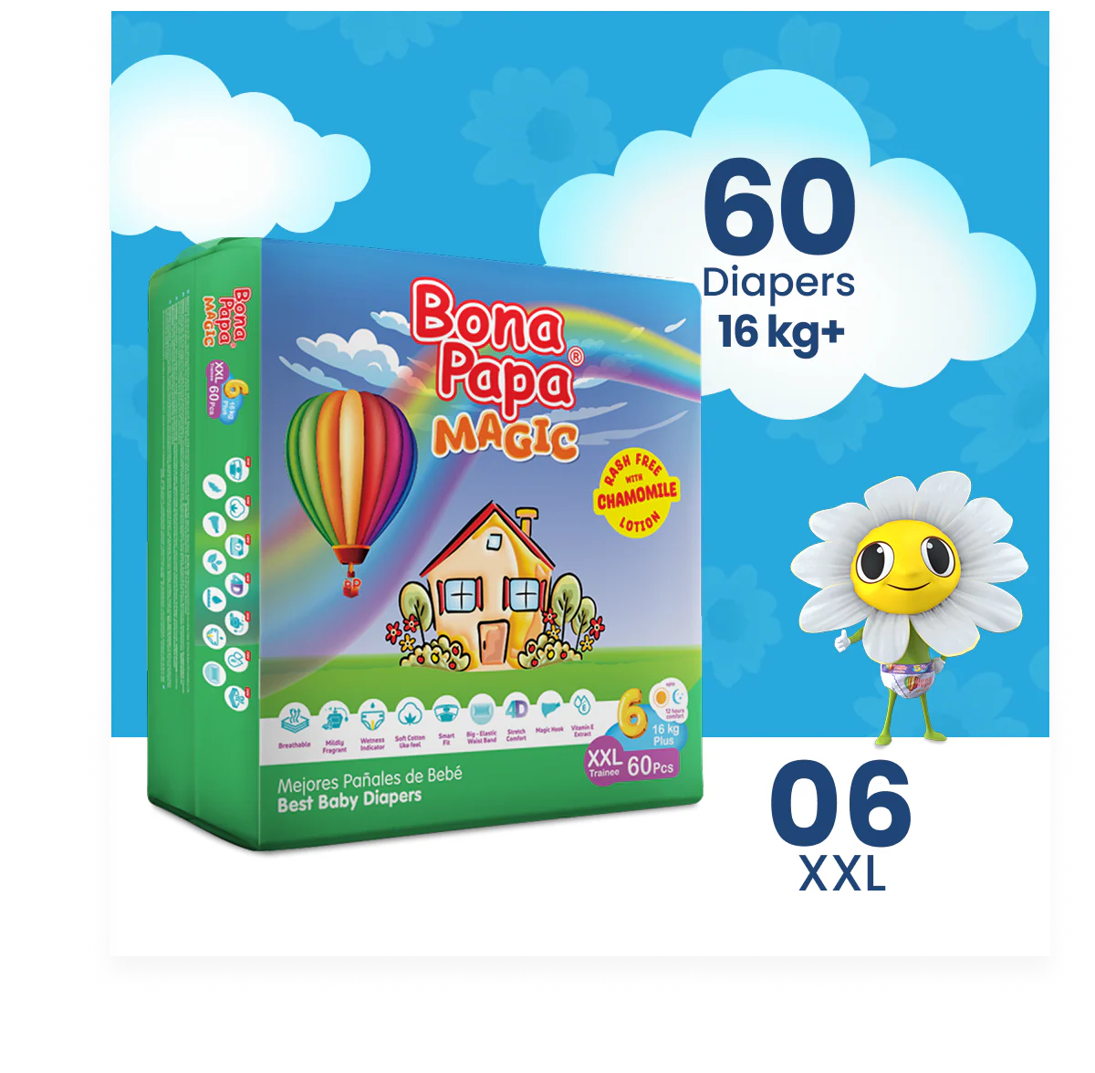 Bona Papa Magic Diapers - XXL-6