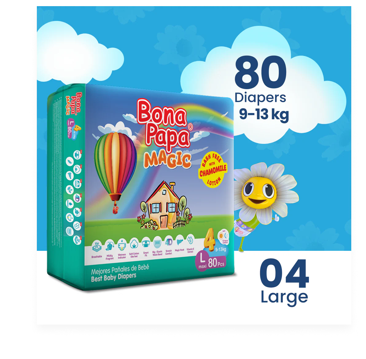 Bona Papa Magic Diapers - L-4