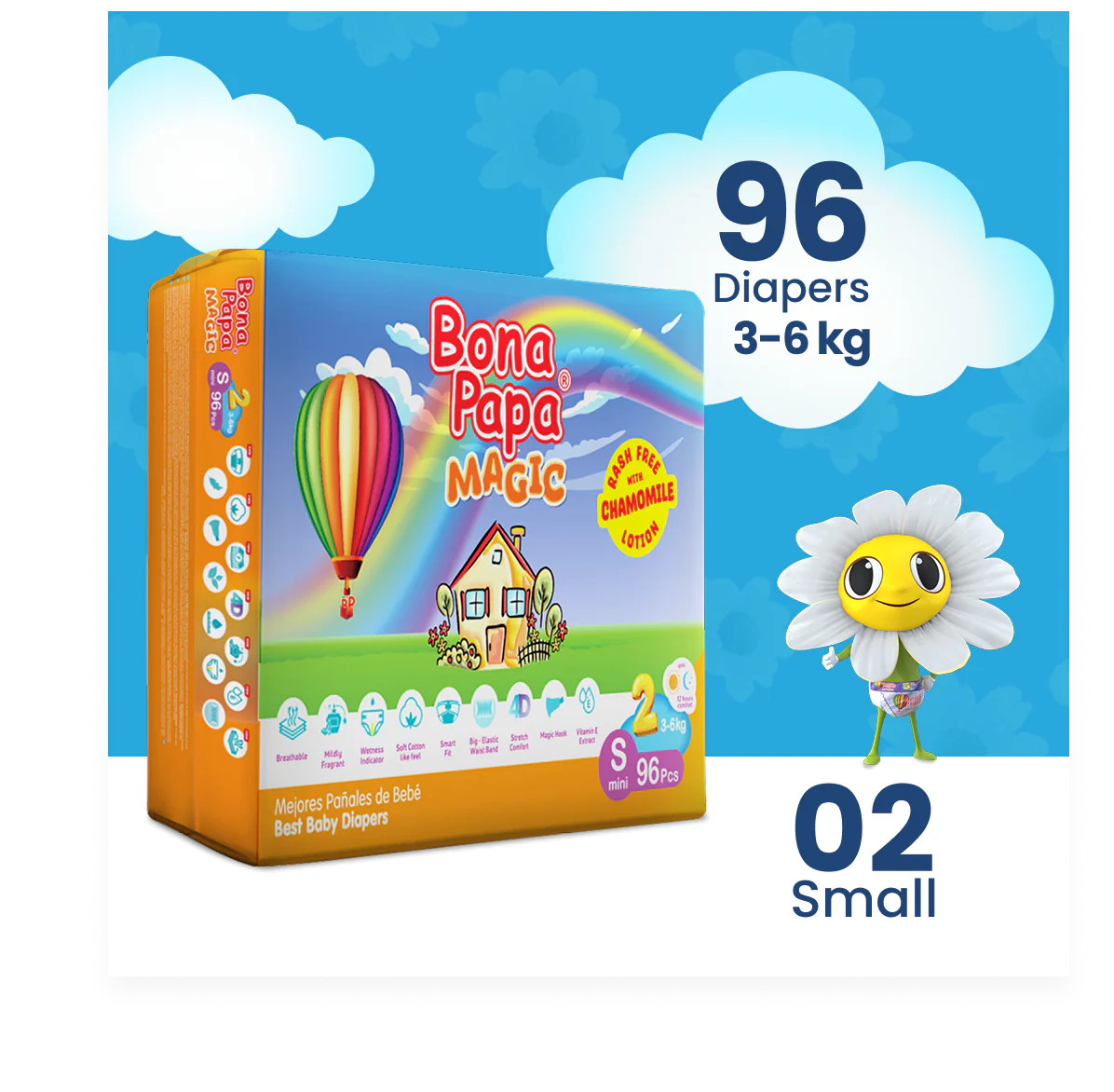 Bona Papa Magic Diapers - S-2