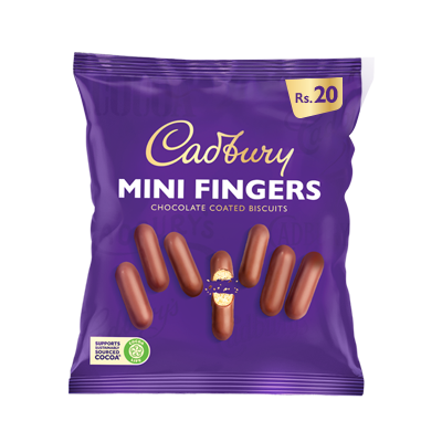 Mini Fingers chocolate coated biscuits